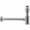 A chrome-plated sink siphon with a pop-up drain. Náhľad obrázku produktu