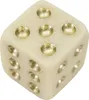 Mauro Ferretti Cube Quarzy 8x8x8 cm blanc doré Voir les images du produit 3