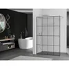 Mexen Kioto Walk-in Duschtasse 160 x 200 cm, schwarzes Produktbild-Vorschau 2