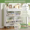 Merax Schuhschrank Schmal, Schuhkipper mit 4 Klappen und 2 Produktbild-Vorschau 5