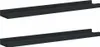 vidaXL Baguettes à tableaux 2 pcs. noir 60x9x3 cm MDF Voir les images du produit 5