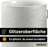 Huuraa Glitzertasse Fehmarn verliebt 330ml Silber Keramik Produktbild-Vorschau 5