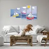 Bild auf Leinwand - Leinwandbild - Origami boot meer himmel Produktbild-Vorschau 6