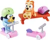 Three Bluey character toys with accessories. Náhled obrázku produktu