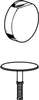 A line drawing of a plumbing fixture part. Produktbild-Vorschau