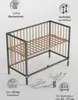 Beistellbett 60x120 cm mit Umbauseite - grau/natur - Dreamy Produktbild-Vorschau 2