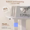 Close-up of a desk leg and support structure, highlighting its stability and weight capacity. Produktbild-Vorschau