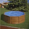 Piscina rotonda da parete in acciaio GRE con effetto legno Anteprima dell’immagine prodotto 12