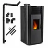 Pelletkachel THUNDER VAYNE-BLACK 13 kW met watermantel, Productafbeelding-voorbeeld 1