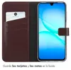 Funda de Cuero Auténtico tipo Libro para Samsung Galaxy A18 Vista previa de la imagen del producto 4