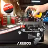 Cric de manœuvre AREBOS 3T plat + 2 chandelles | Capacité Voir les images du produit 7