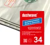 A close-up of vacuum cleaner bags with a red label. Produktbild-Vorschau