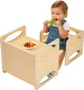 VEVOR Montessori-Tisch- und Stuhl-Satz, Holz, für Kinder Produktbild-Vorschau 1