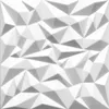 A white, geometric, 3D textured panel. Produktbild-Vorschau