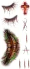 Besessener Zombie Gesicht-Klebetattoo - Fasching Halloween Produktbild-Vorschau 4