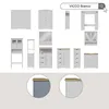 mobiletto bagno Vicco Bianco Grigio 56 x 80 cm con 2 porte, Anteprima dell’immagine prodotto 7