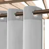 Close-up of outdoor curtains hanging on a rod. Produktbild-Vorschau