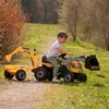 Trattore a pedali Builder Max con escavatore e carrello Anteprima dell’immagine prodotto 7