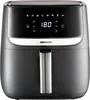 A black Medion air fryer is shown against a black background. The digital display shows '180'. Anteprima dell’immagine prodotto