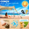 ELONEO, voile de protection solaire Strandzelt, indice de Voir les images du produit 4