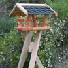 Vogelhausständer Dreibein Ständer Holz Futterhaus Gestell Produktbild-Vorschau 6