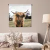 MuchoWow® Wandteppich Wandbehang Schottisches Hochlandrind Produktbild-Vorschau 5