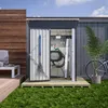 GIHAUVIA Metall Gerätehaus anthrazit 140x72,4x182 cm (B x T Produktbild-Vorschau 10