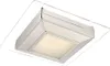 LED Deckenlampe, Chrom, verspiegelt, quadratisch, satiniert Produktbild-Vorschau 1