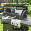Outsunny Gasgrill 12 KW Grillwagen inkl 5 Brenner Produktbild-Vorschau 6