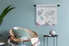 MuchoWow® Wandteppich Wandbehang Weltkarte - Blau - Ölfarbe Produktbild-Vorschau 6