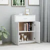 vidaXL Příborník bílý 60x30x75 cm Materiál dřeva Náhled obrázku produktu 3