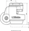 4er Set - Nivellierrolle 50mm Rad Blickle Rolle 250kg Produktbild-Vorschau 3
