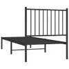 Bettgestell mit Kopfteil Metall Schwarz 80x200 cm Produktbild-Vorschau 6