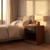 Relaxdays, set di 2 comodini, con cassetto e ripiano Anteprima dell’immagine prodotto 3