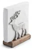 Halter für Servietten aus Metall und Holz mit Hirsch Náhľad obrázku produktu
