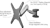 Schwaiger WAH 23"-55" 1TFT 3 articulations Max8-30KG Voir les images du produit 11
