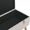 vidaXL Lavica s úložným priestorom 80 cm sivý zamat Náhľad obrázku produktu 4