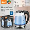 Glas Wasserkocher LED Edelstahl Teekocher 1,7L 2200W BPA Produktbild-Vorschau 8