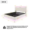 Merax Polsterbett 140x200cm mit LED und USB, hydraulisches Produktbild-Vorschau 7