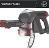 A close-up side view of a cordless vacuum cleaner, with a black header bar at the top. Produktbild-Vorschau