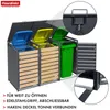 Mülltonnenbox Johan Anthrazitfarbene Mülltonnenverkleidung Produktbild-Vorschau 4