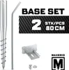 MAXERIO® 80 cm 2er Base-Set Schraubfundamente inkl. Konsole Produktbild-Vorschau 2
