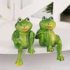 2 kusy živice Žaby Socha Vonkajšia záhradná dekorácia Socha Náhľad obrázku produktu 2