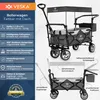 Bollerwagen faltbar mit Dach Handwagen Transportwagen, 2 Produktbild-Vorschau 2