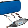 A Dremel 3000-15 multi-tool kit with accessories and a blue storage case, displayed on a white background. Produktbild-Vorschau