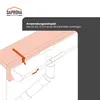 DAPRONA Rinneneisen verstellbar, Rinnenhalter Silber RG 333 Produktbild-Vorschau 6
