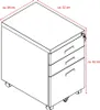 Büro Rollcontainer 3 Schubladen Haengeregistratur Produktbild-Vorschau 6