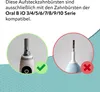 Aufsteckbürsten Kompatibel für Oral B IO Zahnbürsten (8er Produktbild-Vorschau 3
