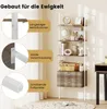 COSTWAY 6-stöckiges Leiterregal mit 2 Schubladen, 184 cm Produktbild-Vorschau 5