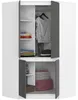 Eckkleiderschrank S100 100cm Garderobe 4 Türen 6 Fächer Produktbild-Vorschau 3
